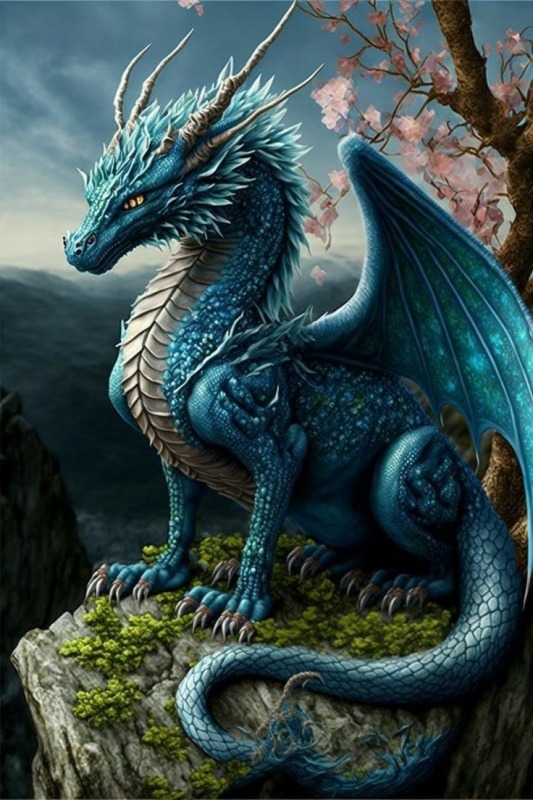 Dark Blue Dragon