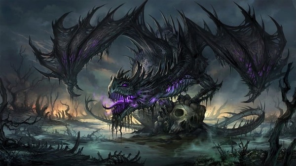 Skull And Dragon