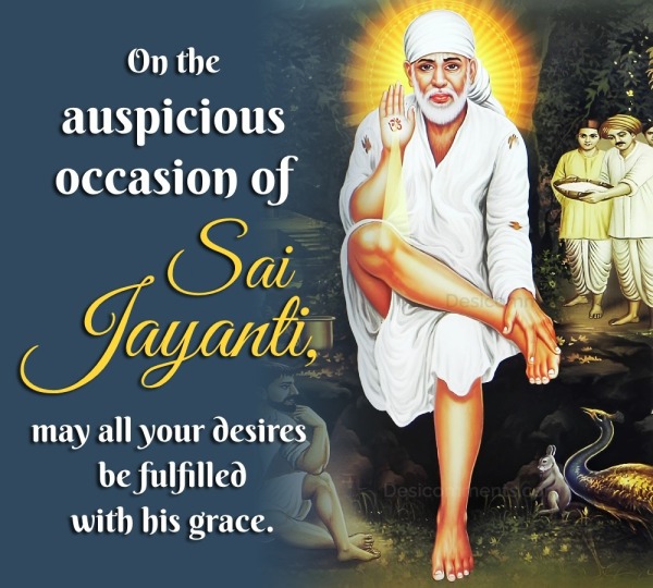 Sai Baba Jayanti Wish Image