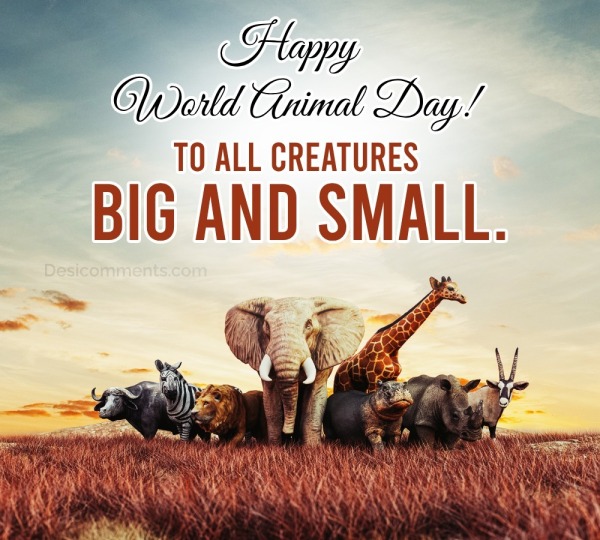 To All Creatures Big And Small