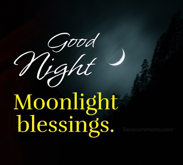 Good Night Moonlight Blessings.