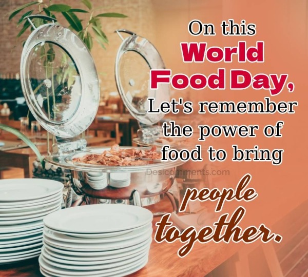 The Power Of Food People Together.