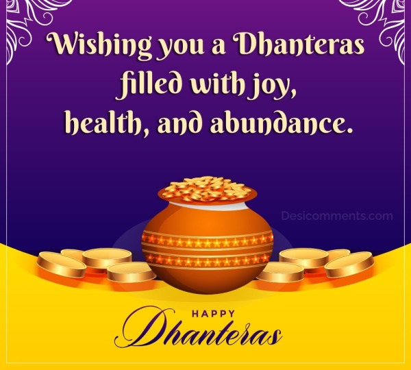 Wishing You A Dhanteras Filled With Joy