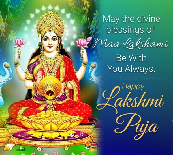 May the divine blessings of Maa Lakshami