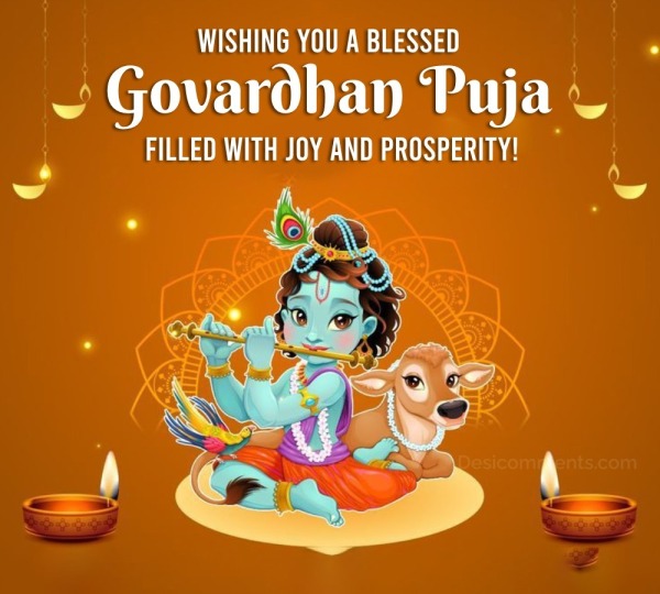 Govardhan Puja Wish Image