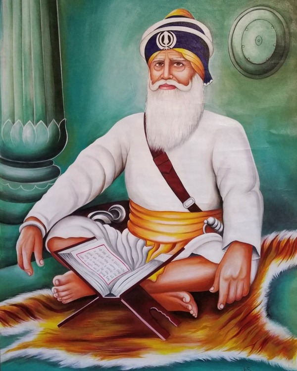 Painting of Dhan Dhan Baba Deep Singh Ji