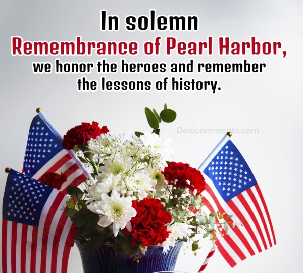 Remembrance Of Pearl Day