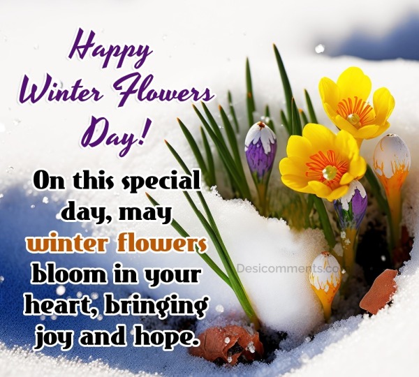 May Winter Flowers Bloom In Your Heart