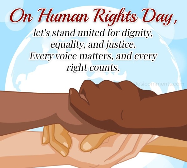 Let’s Stand United For Dignity, Equality, And Justice