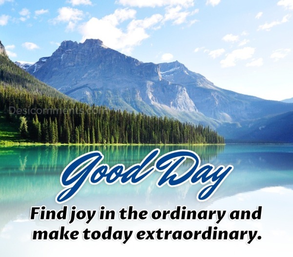 “Find Joy In The Ordinary”