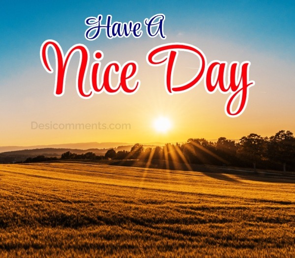 “Have A Nice Day”