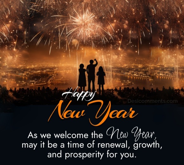 As We Welcome The New Year!