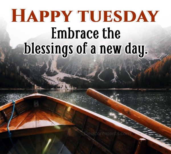 Embrace The Blessings Happy Tuesday