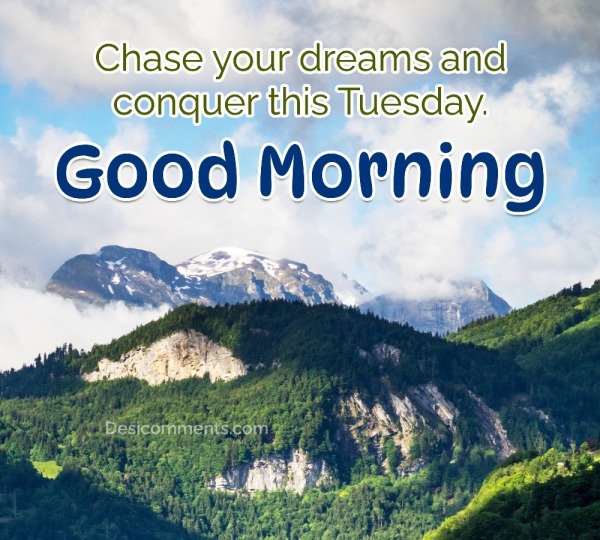 Chase Your Dreams And Conquer This Tuesday