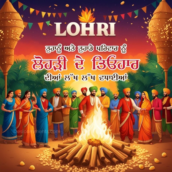 Lohri De Tayohar Diya lakh Lakh Vadhayian