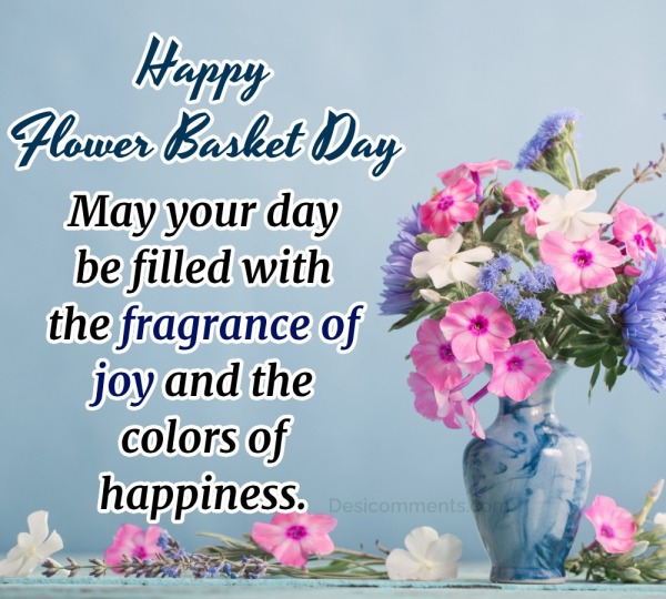 Flower Basket Day Photo