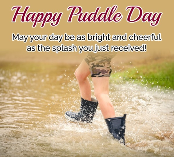 Step in a Puddle & Splash your friend day Photo