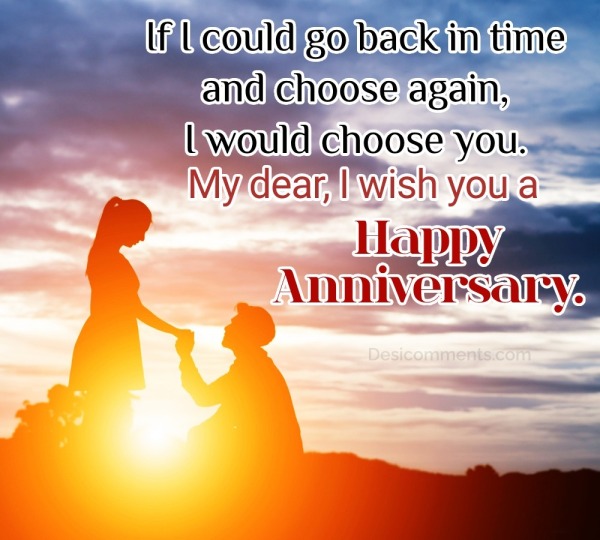 My Dear, I Wish You A Happy Anniversary