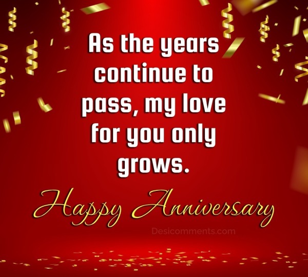 Happy Anniversary! My Love