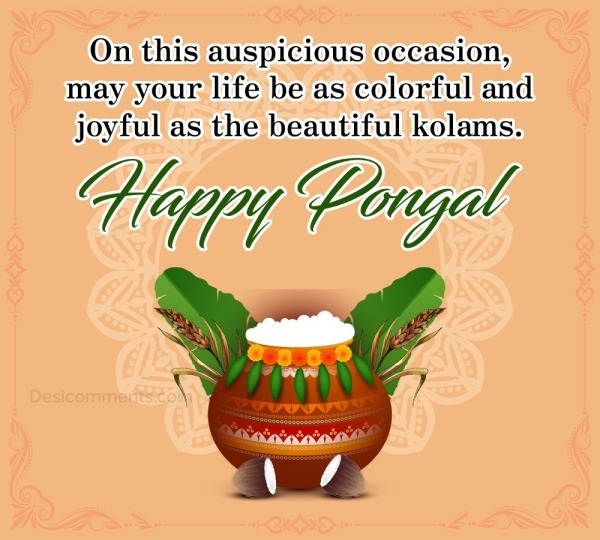 On This Auspicious Occasion , Happy Pongal!