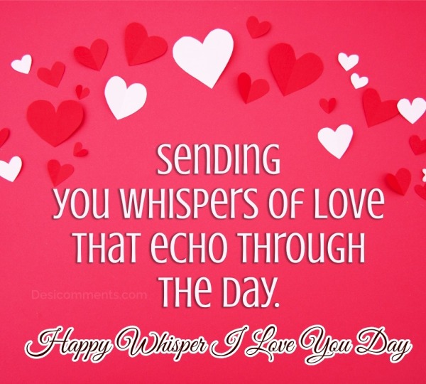 Whisper I Love You Day Image