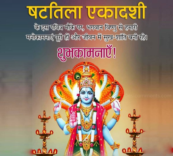 Shattila Ekadashi Hindi Message Pic