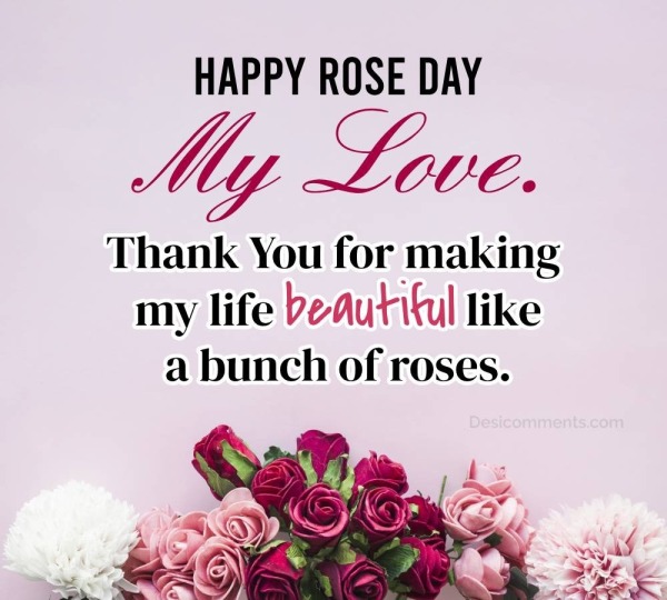 HAPPY ROSE DAY My Love Picture