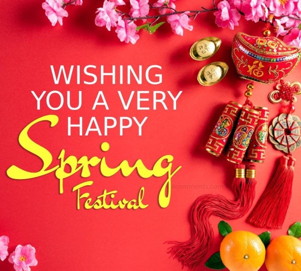 Wishing You A Very Happy Spring Festival Image