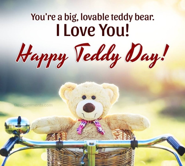 You’re A Big, Lovable Teddy Bear. I Love You!