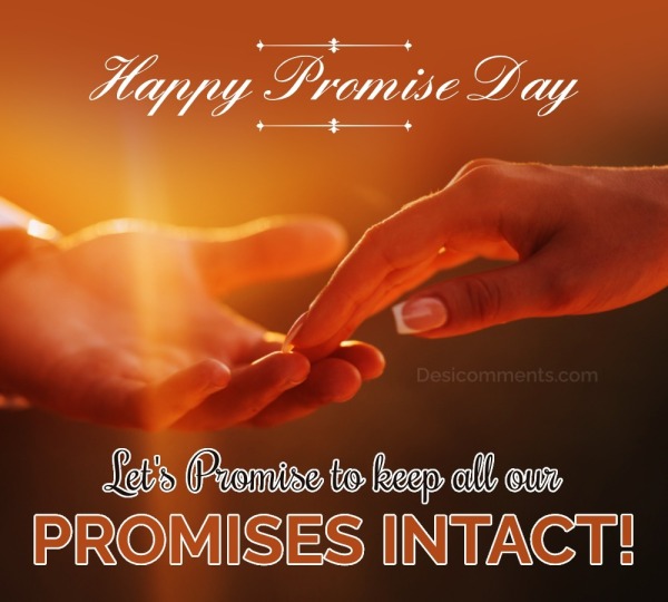 Happy Promise Day Let's Promise To Keep All