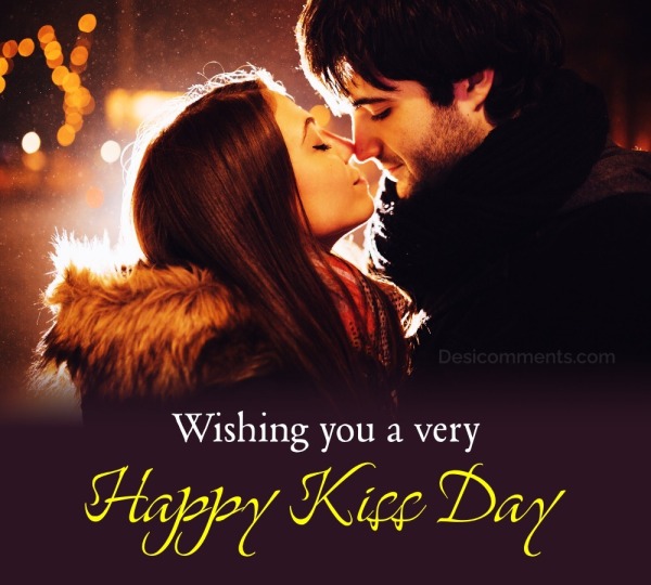 Happy Kiss Day Wish Photo