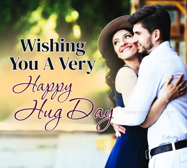 Wishing You A Vrery Happy Hug Day Image