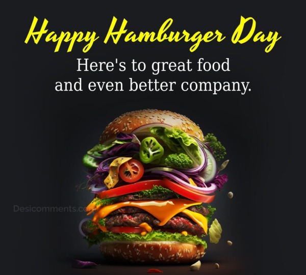 Happy Hamburger Day Photo