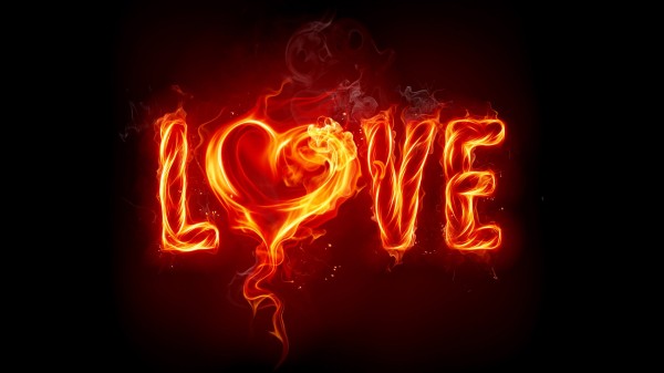Love is the fire which burns all