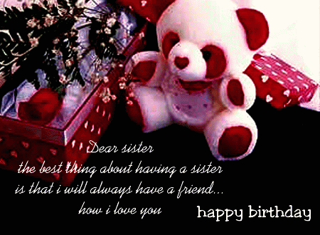 Happy birthday Dear Sister