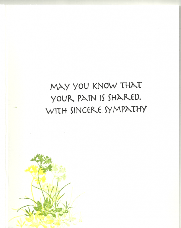 Sincere Sympathy