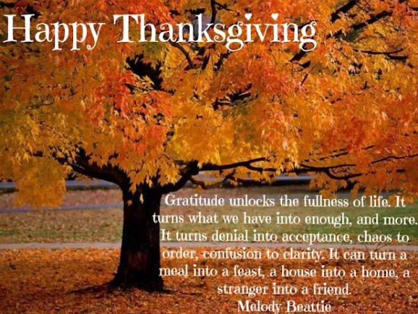 A Thankful Thanksgiving