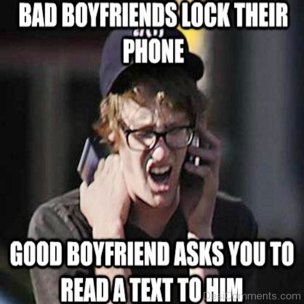 Bad Boyfriends Lock Their Phone