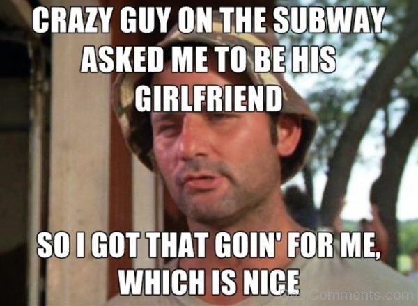 Crazy Guy On The Subway