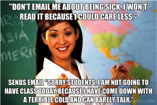 Dont Email Me About Being Sick
