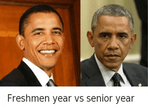 Freshmen Year Vs Senior Year