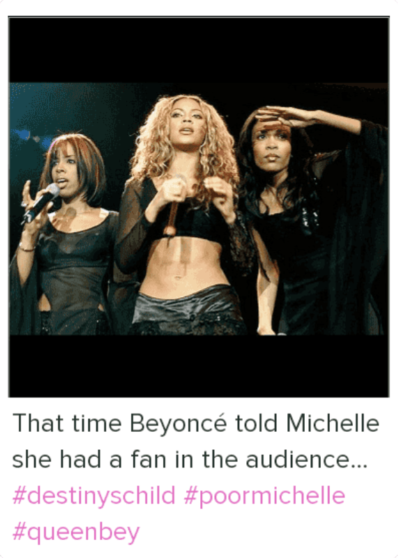 That Time Beyonce Told Michelle