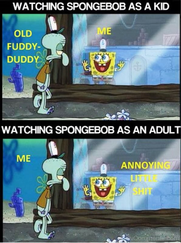 Watching Spongebob As A Kid