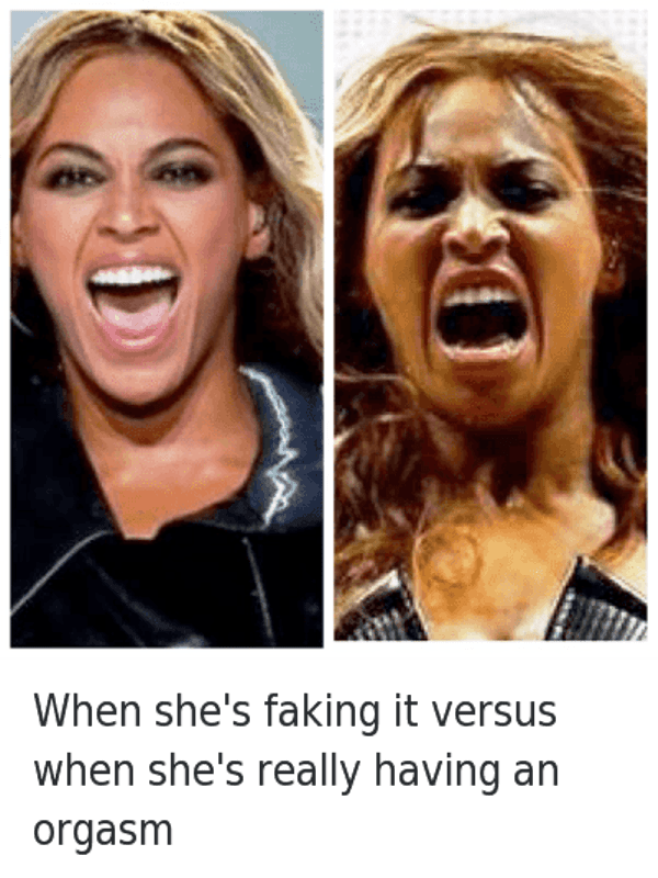 When She Faking It Versus