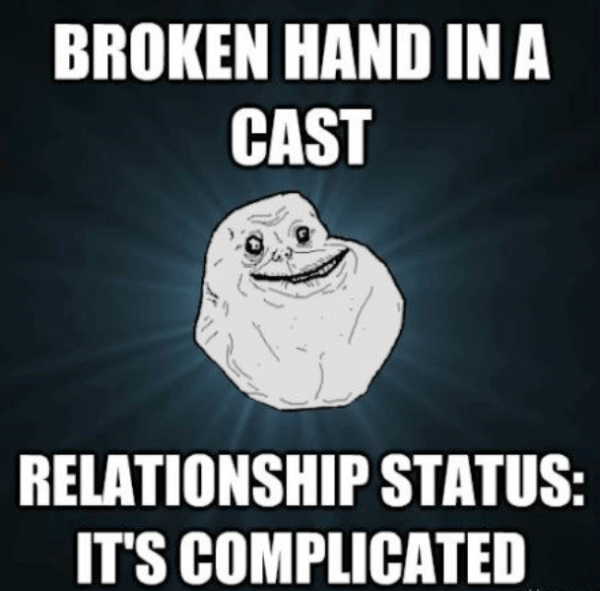 Broken Hand In A Cast