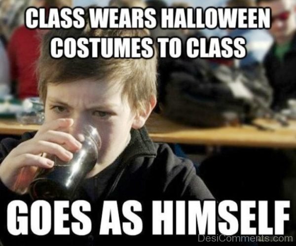 Class Wears Halloween Costumes