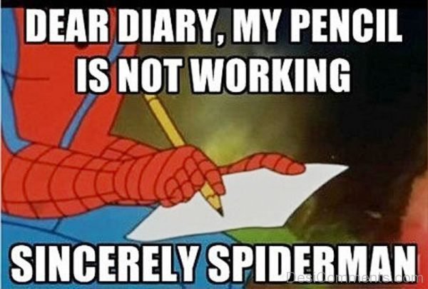 Dear Diary My Pencil Is Not Working
