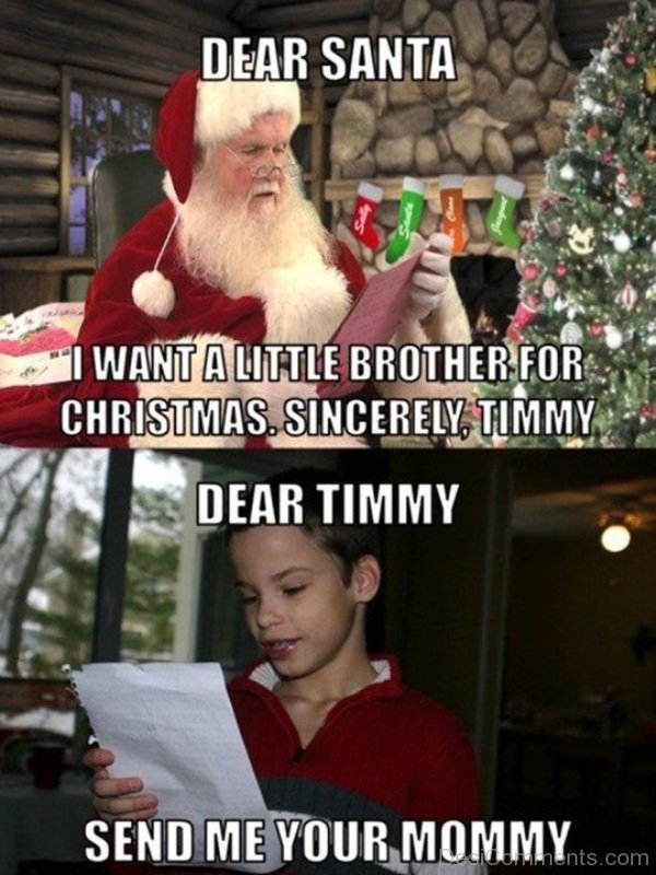 Dear Santa I Want A Little Brother
