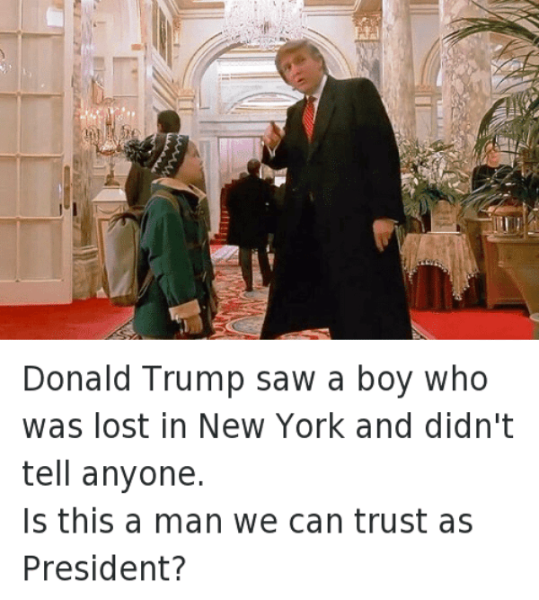 Donald Trump Saw A Boy