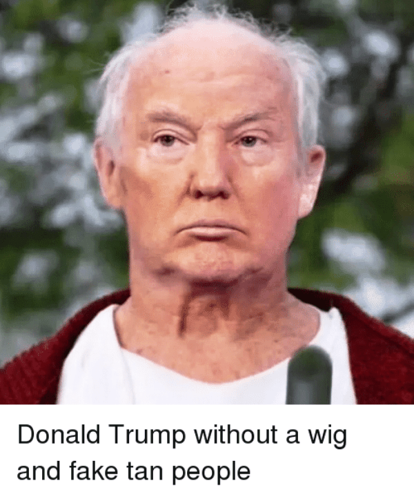 Donald Trump Without A Wig